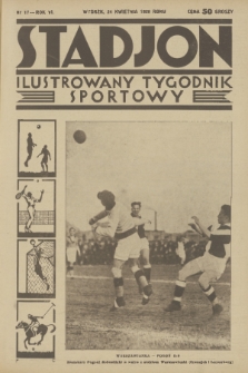 Stadjon : ilustrowany tygodnik sportowy. R. 6, 1928, nr 17