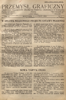 Przemysł Graficzny : organ Rady Połączonych Organizacji Przemysłu Graficznego w Warszawie. R. 4, 1927, nr 2