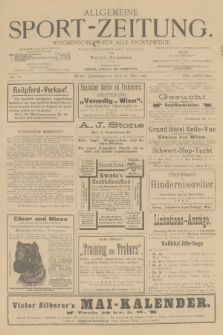 Allgemeine Sport-Zeitung : Wochenschrift für alle Sportzweige. Jg.16, 1895, No. 36