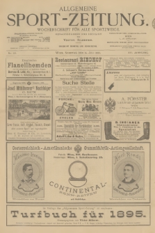 Allgemeine Sport-Zeitung : Wochenschrift für alle Sportzweige. Jg.16, 1895, No. 49