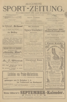 Allgemeine Sport-Zeitung : Wochenschrift für alle Sportzweige. Jg.16, 1895, No. 73