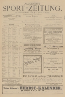 Allgemeine Sport-Zeitung : Wochenschrift für alle Sportzweige. Jg.16, 1895, No. 78