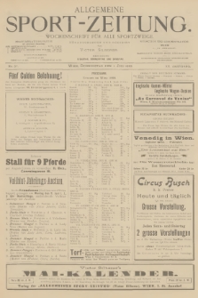 Allgemeine Sport-Zeitung : Wochenschrift für alle Sportzweige. Jg.20, 1899, No. 37