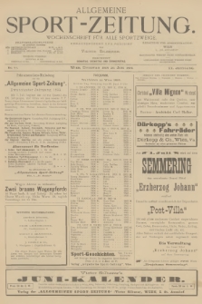 Allgemeine Sport-Zeitung : Wochenschrift für alle Sportzweige. Jg.20, 1899, No. 44