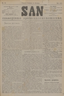 San : czasopismo społeczno-ekonomiczne. [R.4], 1881, nr 15