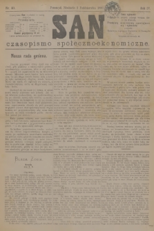 San : czasopismo społeczno-ekonomiczne. R.4, 1881, nr 40
