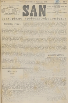 San : czasopismo społeczno-ekonomiczne. R.5, 1882, nr 40