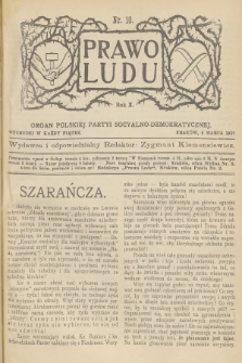 Prawo Ludu : organ Polskiej Partyi Socyalno-Demokratycznej. R.10, 1907, nr 10