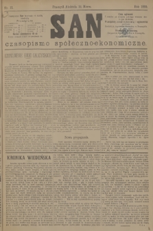 San : czasopismo społeczno-ekonomiczne. 1880, nr 11