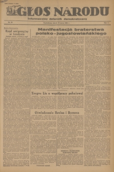 Głos Narodu : informacyjny dziennik demokratyczny. R.2, 1946, nr 66