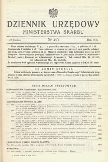 Dziennik Urzędowy Ministerstwa Skarbu. 1936, nr 34