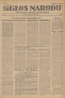 Głos Narodu : informacyjny dziennik demokratyczny. R.2, 1946, nr 267