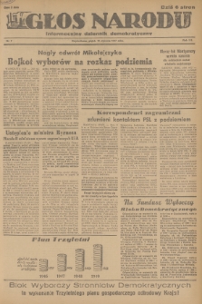 Głos Narodu : informacyjny dziennik demokratyczny. R.3, 1947, nr 7