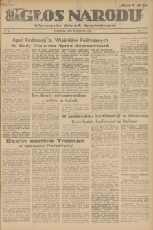 Głos Narodu : informacyjny dziennik demokratyczny. R.3, 1947, nr 50
