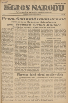 Głos Narodu : informacyjny dziennik demokratyczny. R.3, 1947, nr 61