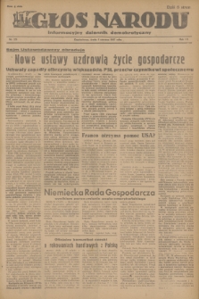 Głos Narodu : informacyjny dziennik demokratyczny. R.3, 1947, nr 129