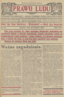 Prawo Ludu : tygodnik ilustrowany : Organ Polskiej Partji Socjalistycznej. R.25, 1928, nr  32