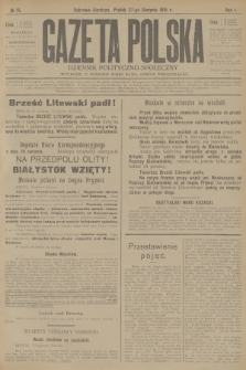 Gazeta Polska : dziennik polityczno-społeczny. R.1, 1915, № 75