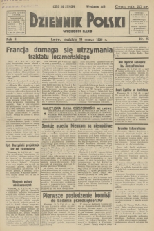 Dziennik Polski : wychodzi rano. R.2, 1936, nr 75