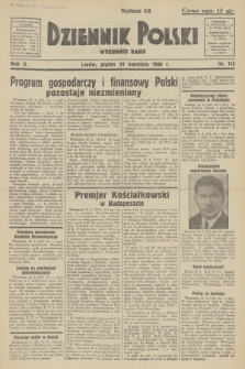 Dziennik Polski : wychodzi rano. R.2, 1936, nr 113