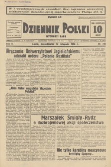 Dziennik Polski : wychodzi rano. R.2, 1936, nr 319