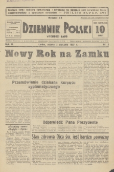 Dziennik Polski : wychodzi rano. R.3, 1937, nr 2