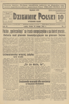 Dziennik Polski : wychodzi rano. R.3, 1937, nr 41