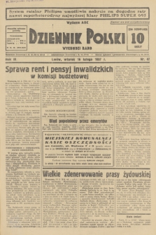 Dziennik Polski : wychodzi rano. R.3, 1937, nr 47