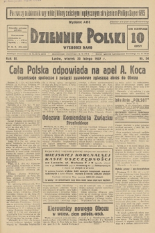 Dziennik Polski : wychodzi rano. R.3, 1937, nr 54