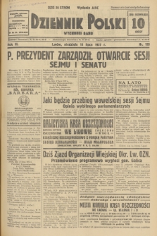 Dziennik Polski : wychodzi rano. R.3, 1937, nr 195