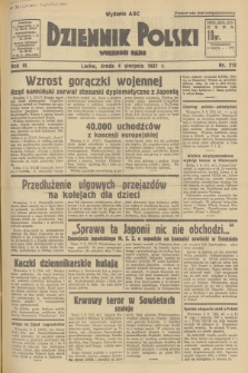 Dziennik Polski : wychodzi rano. R.3, 1937, nr 212