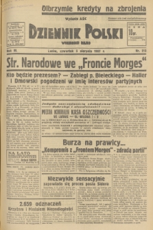 Dziennik Polski : wychodzi rano. R.3, 1937, nr 213