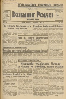 Dziennik Polski : wychodzi rano. R.3, 1937, nr 215