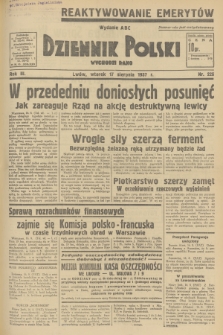 Dziennik Polski : wychodzi rano. R.3, 1937, nr 225