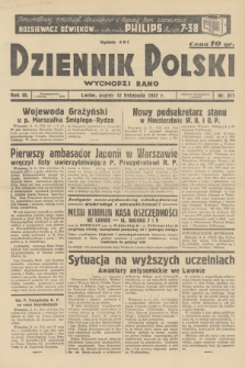 Dziennik Polski : wychodzi rano. R.3, 1937, nr 311