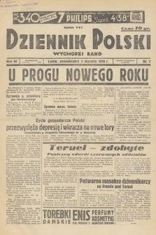 Dziennik Polski : wychodzi rano. R.4, 1938, nr 2