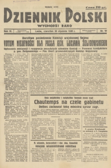 Dziennik Polski : wychodzi rano. R.4, 1938, nr 19