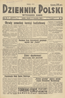 Dziennik Polski : wychodzi rano. R.4, 1938, nr 20