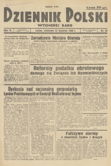 Dziennik Polski : wychodzi rano. R.4, 1938, nr 22