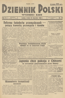Dziennik Polski : wychodzi rano. R.4, 1938, nr 25