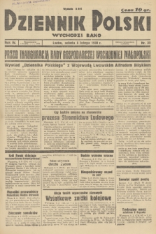 Dziennik Polski : wychodzi rano. R.4, 1938, nr 35