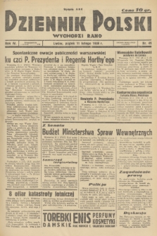 Dziennik Polski : wychodzi rano. R.4, 1938, nr 41