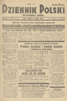 Dziennik Polski : wychodzi rano. R.4, 1938, nr 42