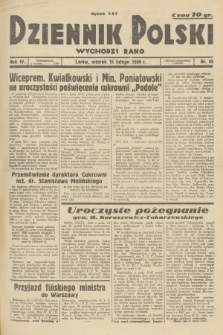 Dziennik Polski : wychodzi rano. R.4, 1938, nr 45