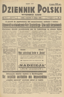 Dziennik Polski : wychodzi rano. R.4, 1938, nr 47