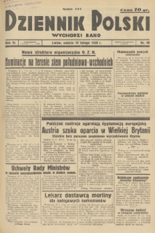 Dziennik Polski : wychodzi rano. R.4, 1938, nr 49