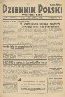 Dziennik Polski : wychodzi rano. R.4, 1938, nr 50