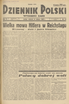 Dziennik Polski : wychodzi rano. R.4, 1938, nr 52