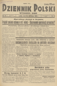 Dziennik Polski : wychodzi rano. R.4, 1938, nr 54