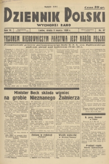Dziennik Polski : wychodzi rano. R.4, 1938, nr 67